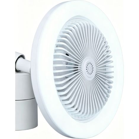 Leiser Deckenventilator, 30 W, Verstellbar, Mit Led-beleuchtung, Für Schlafzimmer, Esszimmer, Küche, Weiß – Kzq