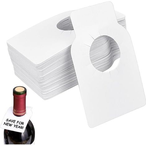 Lntyq 100 Weinkeller-etiketten, Weinflaschen-etiketten, Wiederverwendbare Wein-etiketten, Weinflaschen-etiketten, Weißweinflaschen-halsetikett Für Weinflaschen Und Weinkeller
