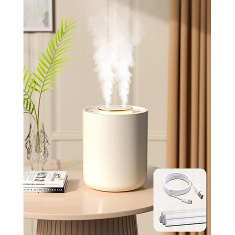 Luftbefeuchter Für Babyzimmer Mit Nachtlicht, Wiederaufladbarer Pflanzenbefeuchter 1500 Ml, 3 Nebelmodi, Extrem Leise