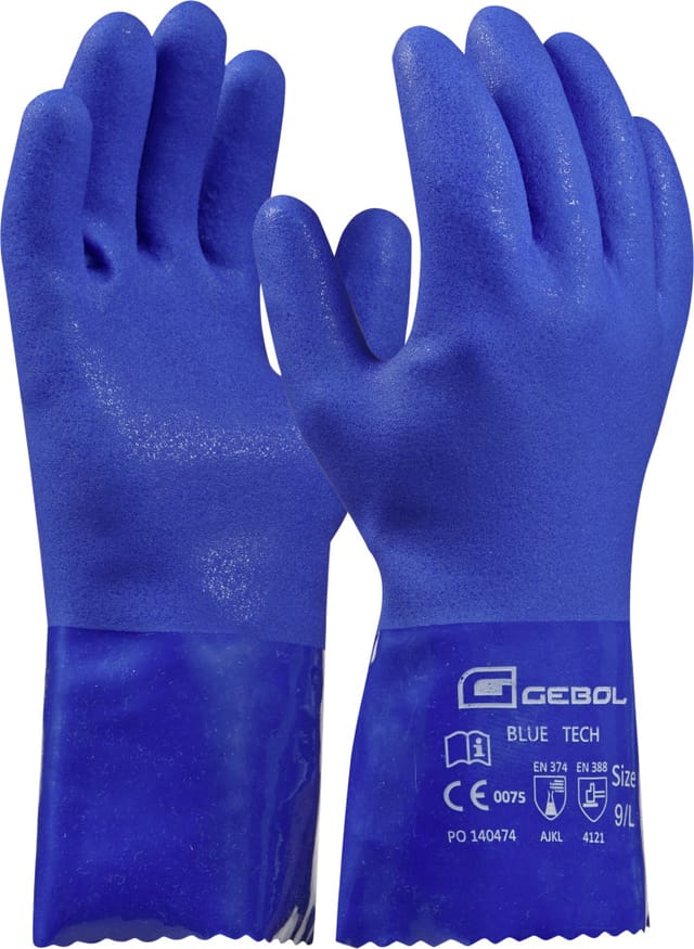 Gebol - Handschuh Blue Tech Größe: 9 Arbeitshandschuh Schutzhandschuh Handschuhe