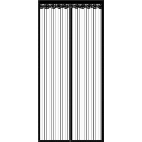Magnetisches Moskitonetz Für Tür Und Fenster, 120 X 210 Cm, Anti-mücken-türvorhang, Ultrafeines Netz, Moskitonetz Mit Magnetverschluss, Ohne, Weiß