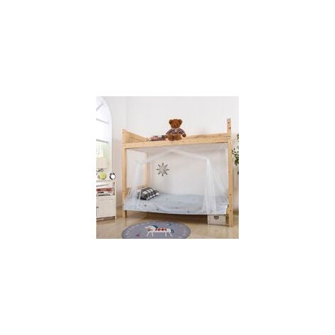 Moskitonetz Für Schlafsaal, Schlafsaal, Etagenbett, Quadratisches Moskitonetz, Studentenbett, Tragbares Bett, Bettwäsche-zubehör, Weiß, 90 X 190 X 160 Cm