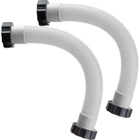 Pool-sandfilter-pumpenschlauch, Verbindungsschlauch Mit Muttern Für Intex, 40,6 Cm Filterpumpen-solesystem Und Sandfilter Für Schwimmbad, 2er-pack