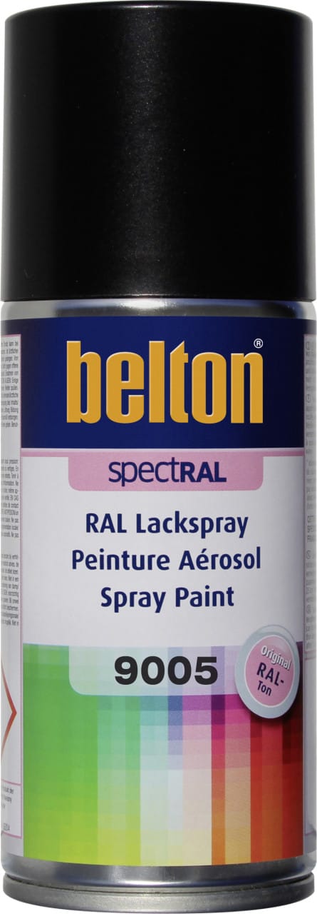 Belton - Spectral Lackspray 150 Ml Tiefschwarz Seidenglänznd Sprühlack Buntlack