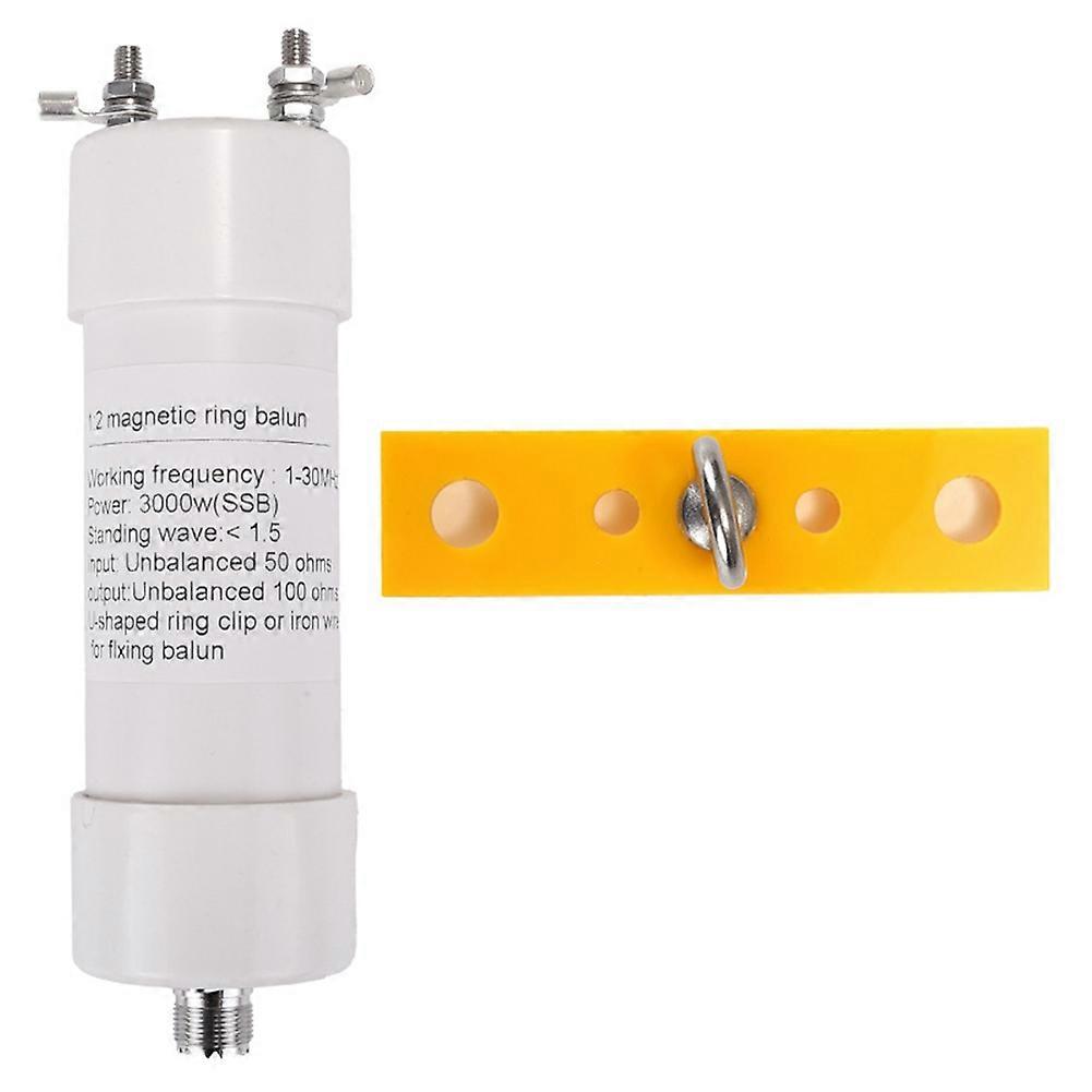 Balun 1:2 3000 W Pour Antenne Ondes Courtes, Entrée 50 Ω, Sortie 100 Ω, Compatible Ssb/cw/fm/am/fsk/ft8