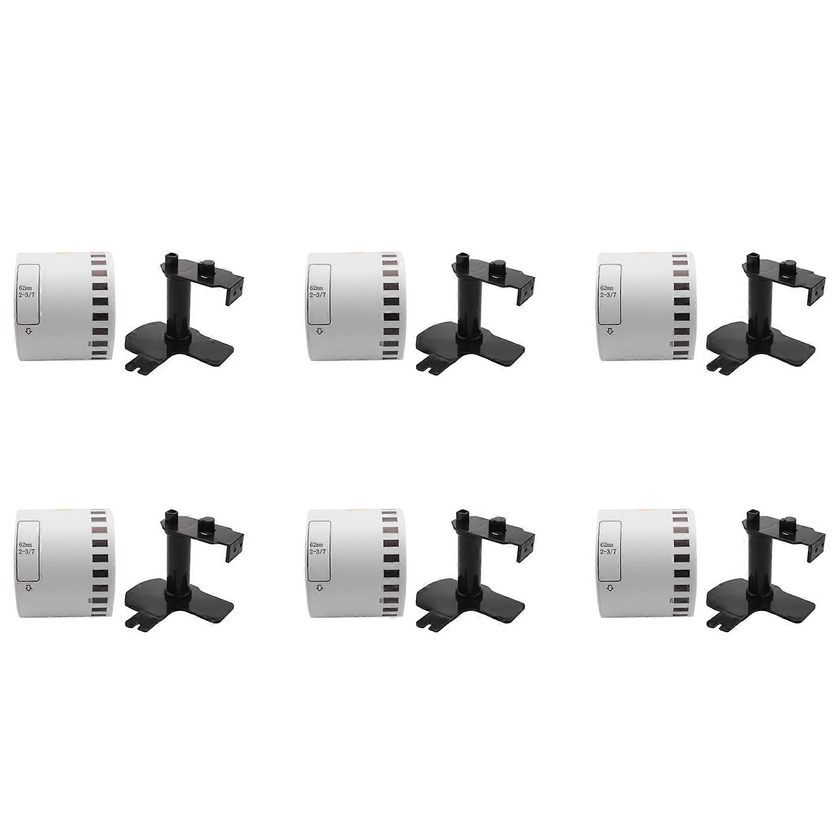 Rouleaux Compatibles Avec L'Étiqueteuse Brother Dk22205, Ruban D'Étiquettes En Papier Blanc Continu De 62 Mm X 30,48 M Avec Cartouche Rechargeable