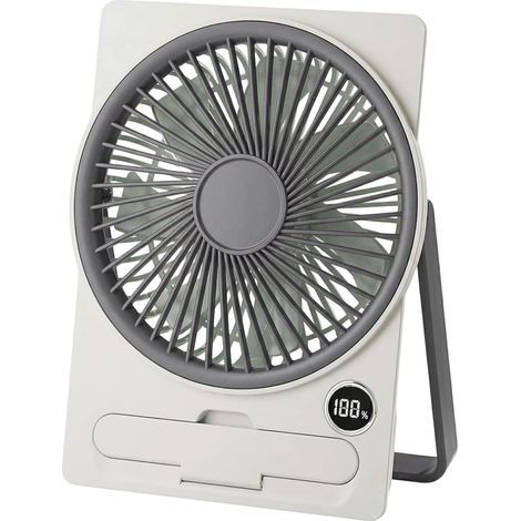 Schreibtischventilator, Tischventilator, Leiser Usb-ventilator, Mini-leiser Ventilator 5 Geschwindigkeiten, Mit Led-anzeige, Tragbarer Kleiner Ventilator Für Büro, Zuhause (weiß)