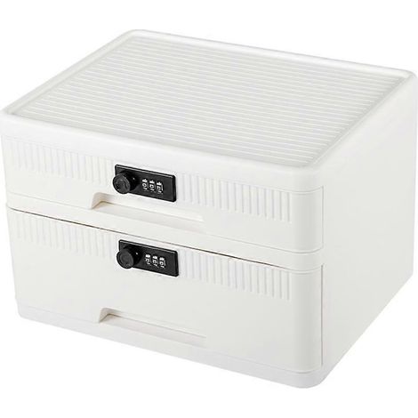 Schubladentresor Mit Digitalem Codeschloss, Abschließbarer Medikamentenschrank, Sichere Aufbewahrungsbox Für Pässe, Akten Und Schmuck.
