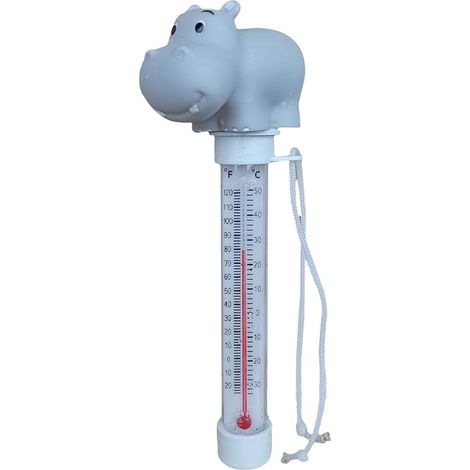 Schwimmbad-thermometer, Schwimmend Mit Schnur, Spa-wasserbecken Ohne Schwimmend, Röhrenförmig, Schwimmender Pool Mit Schnur, Wassertemperatur Im Cartoon-tier-stil, Außen- Und Innenbereich, 7 X 10 X 21
