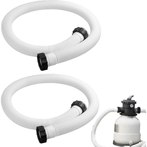 Schwimmbadschlauch 38 Mm, 2 Stück Für Oberirdisches Schwimmbad, 150 Cm/59 Zoll Ersatz-pool-sandfilterpumpe, Für Schwimmbadpumpe