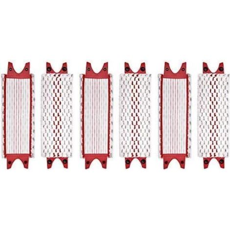Set Mit 6 Mikrofasertüchern Für Vileda Easywring Ultramax – Hartbodenreinigung – Maße 36 X 14 Cm – Verschleißfest