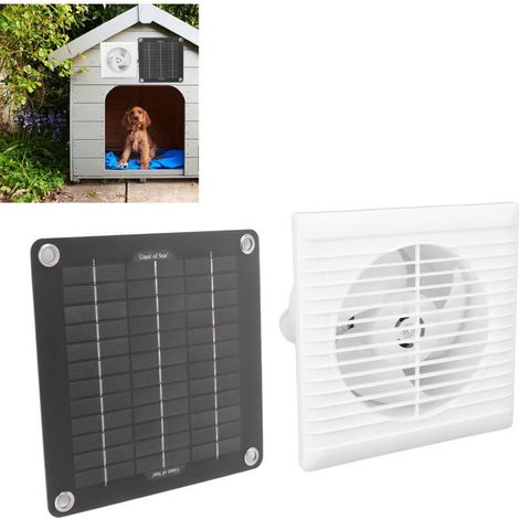 Solar-abluftventilator, Ip67, Wasserdicht, 15,2 Cm, 10 W, 12 V, Solarpanel-ventilator Für Hühnerstall, Schuppen, Haustierhaus