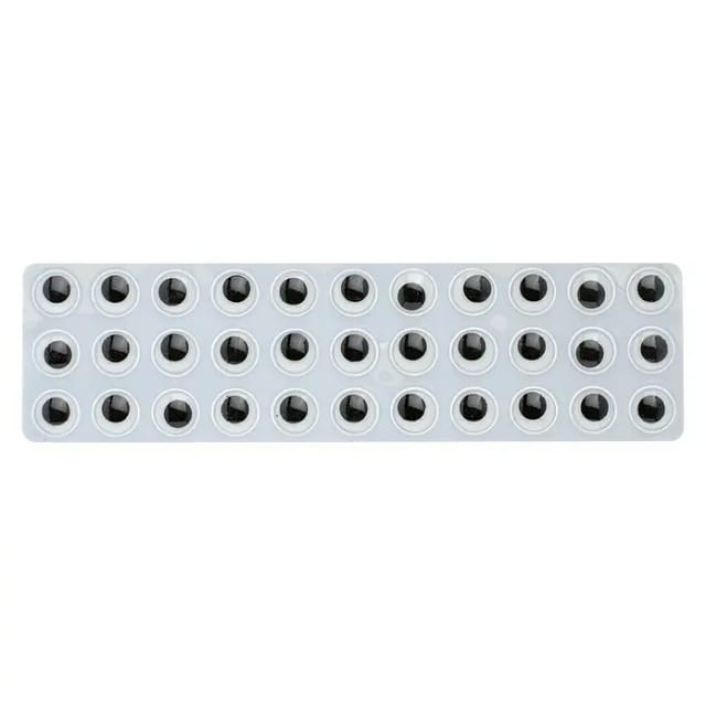 Glorex Wackelaugen Rund 7 Mm, 52 Stück Bastelmaterial
