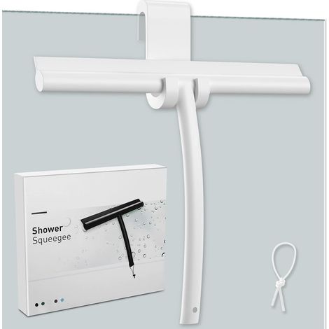 Sunxury – Duschabzieher Aus Verdicktem Silikon – Kern Aus Edelstahl – Streifenfreie Reinigung Für Glas Und Glatte Oberflächen – Ergonomischer, Rutschfester Griff