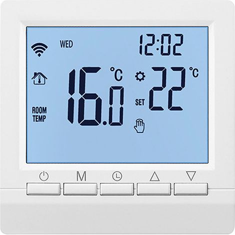 Tonysa Gaskesselthermostat (mit Batterien), Wandthermostat, Programmierbarer Thermostat, Raumthermostat, Betrieb Mit 2 Aa-batterien, Kein Wlan, Batterien Nicht Im Lieferumfang Enthalten