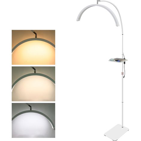Tonysa Halbmond-led-lampe, Wimpernverlängerungslampe, 36 W Stehlampe Mit 360° Verstellbarem Kopf, 3200 K-5600 K Für Tätowierer, Make-up-künstler, Schönheitssalons Und Hautpflege