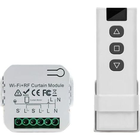 Tuserxln – Vernetztes Rollladenmodul Mit Rf-fernbedienung – Alexa- Und Google Home-sprachsteuerung – Einfache Installation – Reichweite Bis Zu 50 M