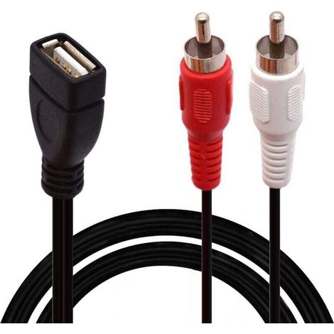 Usb Auf Rca, Xu, Usb A 2.0 Buchse Auf 2 Rca-stecker, Audio, Video, Av Y-splitter-kabel (1,5 M) – Kzq