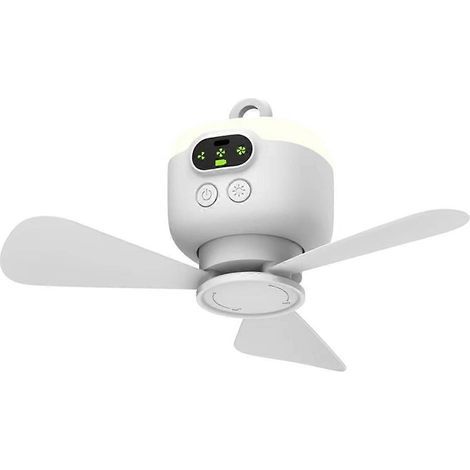 Usb-aufladbarer Deckenventilator, Großes Format, Abnehmbare Flügel, Nachtlicht, Kapazität 8000 Mah, Für Den Haus- Und Außenbereich.