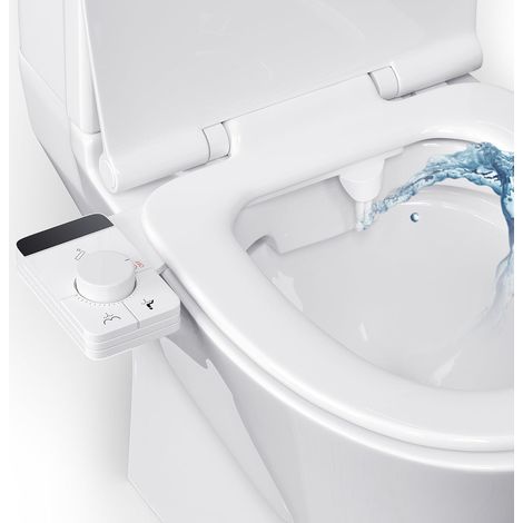 Union – Nicht-elektrischer Bidet-sprüher – Selbstreinigende Doppeldüse – 3 Reinigungsmodi – Einstellbarer Wasserdruck – Einfache Installation