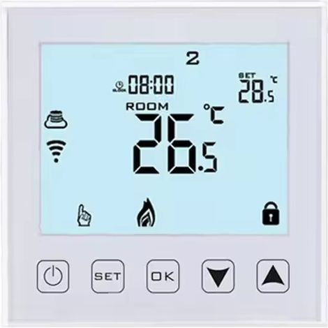 Union – 16-a-thermostat Mit Wifi-verbindung Für Elektrische Fußbodenheizung – Kompatibel Mit Alexa Und Google Assistant – Programmierbar Mit Erkennung Offener Fenster – 220 V