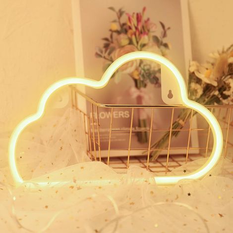 Warmweißes Wolken-neonlichtschild, Niedliches Dekoratives Led-wolkenschild-licht Für Hochzeitsfeier-wanddekoration-fei Yu