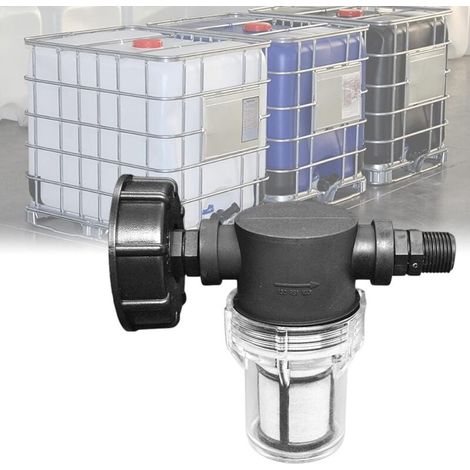 Wasserhahnanschluss Für Ulisem 1000 L Tank, Gartenschlauchanschluss Für Regenwassersammler Mit Filterfunktion, Adapter Für Ibc-wassertank S60x6 (1/2'' Außengewinde)