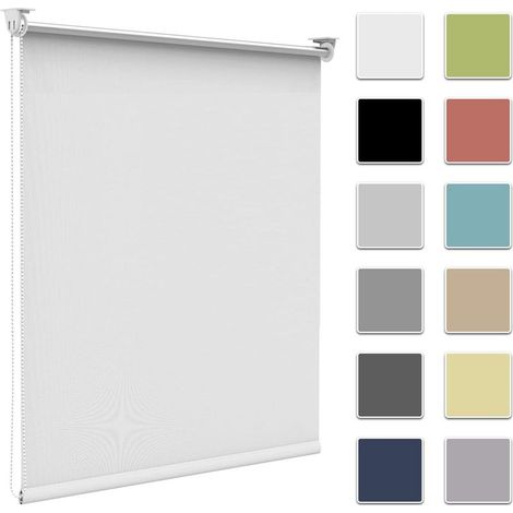 Weiß, 50 L X 150 L Cm, Verdunkelungsrollo Ohne Bohren, Wärmedämmung Für Fenster Oder Tür, Einfach Zu Installieren, Schützt Ihre Privatsphäre, Für Schlafzimmer, Wohnzimmer, Badezimmer