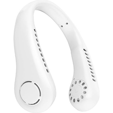 Weißer Nackenventilator, 3 Modi, Usb-betrieben, Leiser Und Tragbarer Persönlicher Ventilator Für Reisen, Sport Und Büro