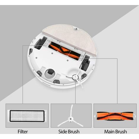 Ymyny 11-teiliges Ersatzzubehör Für Xiaomi Mi Roboter-staubsauger, Roborock S50 S51 S55 S6 Roboter, Staubsauger-ersatzteile, Bürste Und Filter