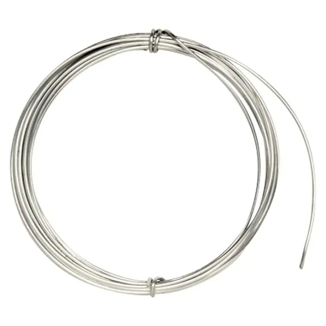 Glorex Deko Aludraht Silberfarben 2 Mm, 2 M Schmuckbasteln