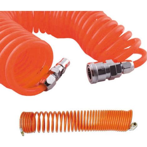 Ymyny Flexibler Druckluftschlauch Für Kompressor 10 Meter, Spiralanschluss -