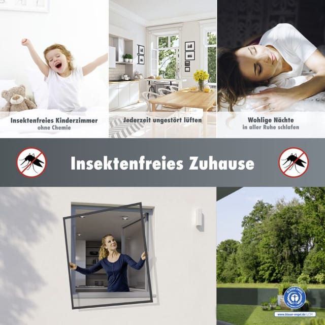 Primaster - Insektenschutz Fenster 130 X 150 Cm Anthrazit Fenstergitter