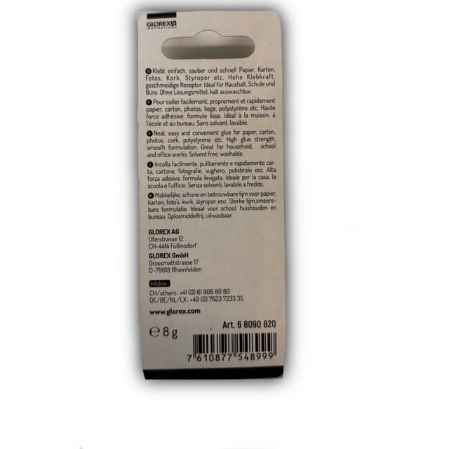 Glorex Klebestift Im Blister 8 G Bastelkleber