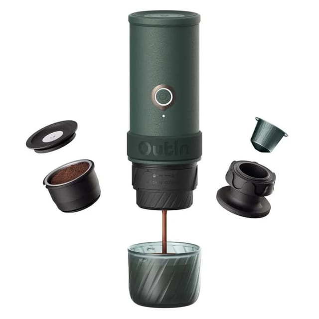 Outin Mino Tragbare Elektrische Espressomaschine Grün