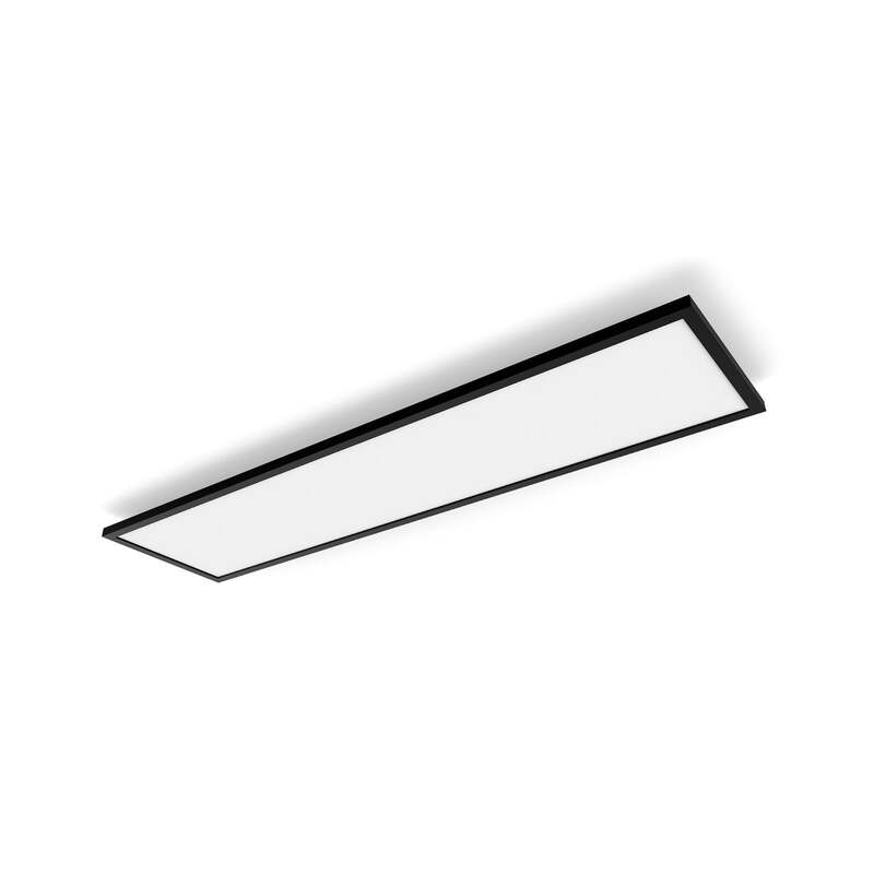 [neuwertig] B-ware Philips Hue Deckenlampe Aurelle Led Leuchte Dimmbar Schwarz 120x30cm Ip20 3550lm