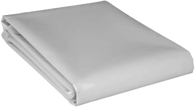 Pvc Abdeckplane Schutzplane Wasserdicht 500 G/m² Hellgrau 2x3m - Woltu