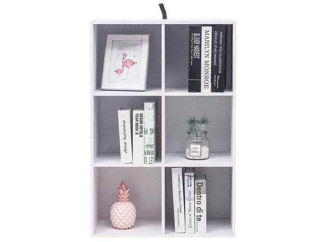 Bücherregal Bücherschrank Aus Mdf Weiß 60x30x89cm - Woltu