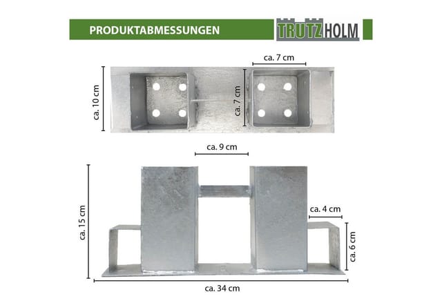 Baumarktplus - Holzstapelhilfe Stapelhilfe Holzstapelhalter Brennholz Kaminholzregal 4 Stück