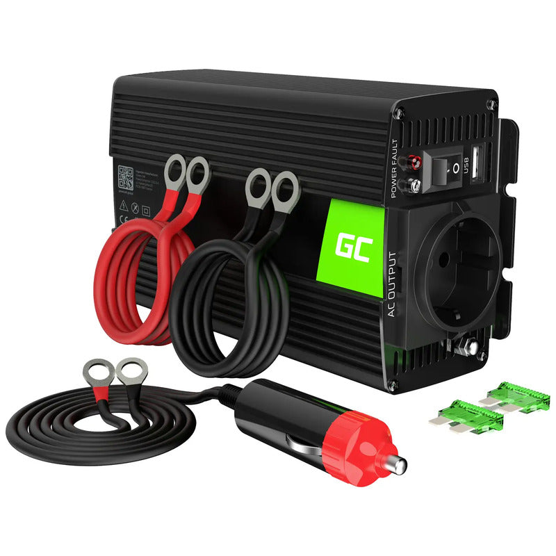 [neuwertig] B-ware Green Cell Wechselrichter Inv03de Spannungswandler 500w 12v - 230v