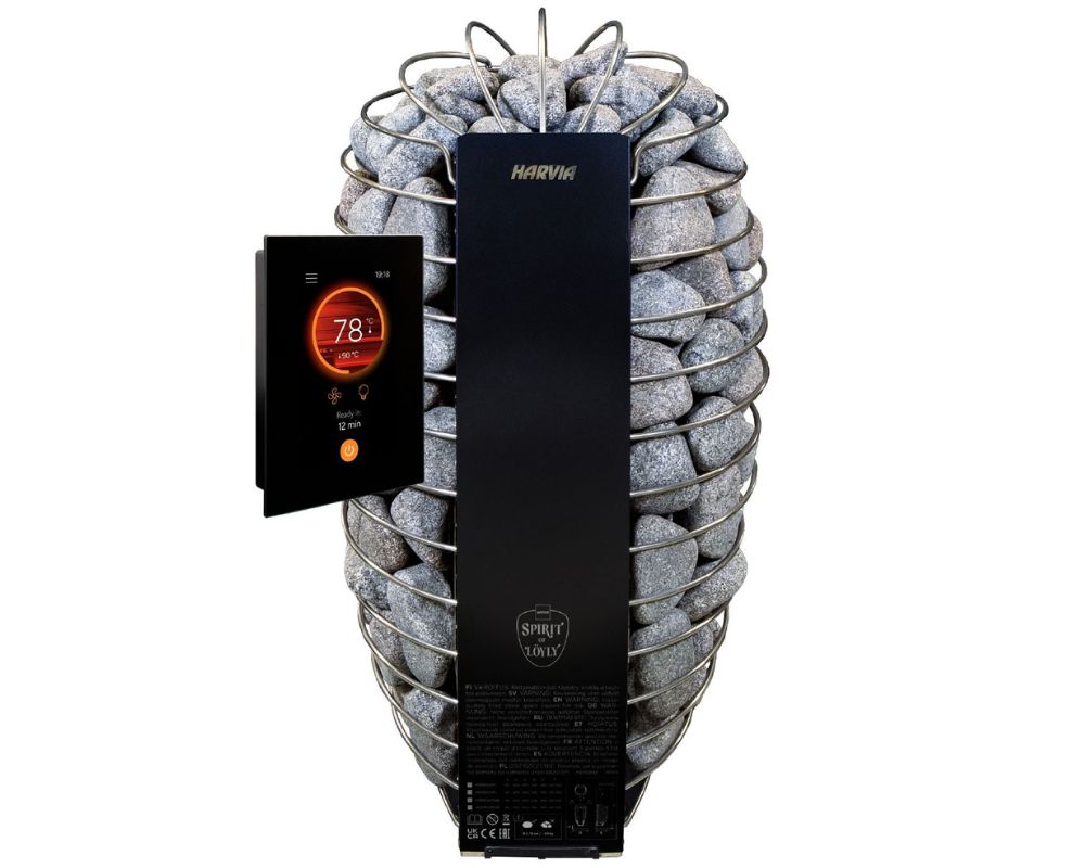 Harvia Spirit Sp90fc Saunaofen 9kw Inkl. Fenix Wifi Bedienteil