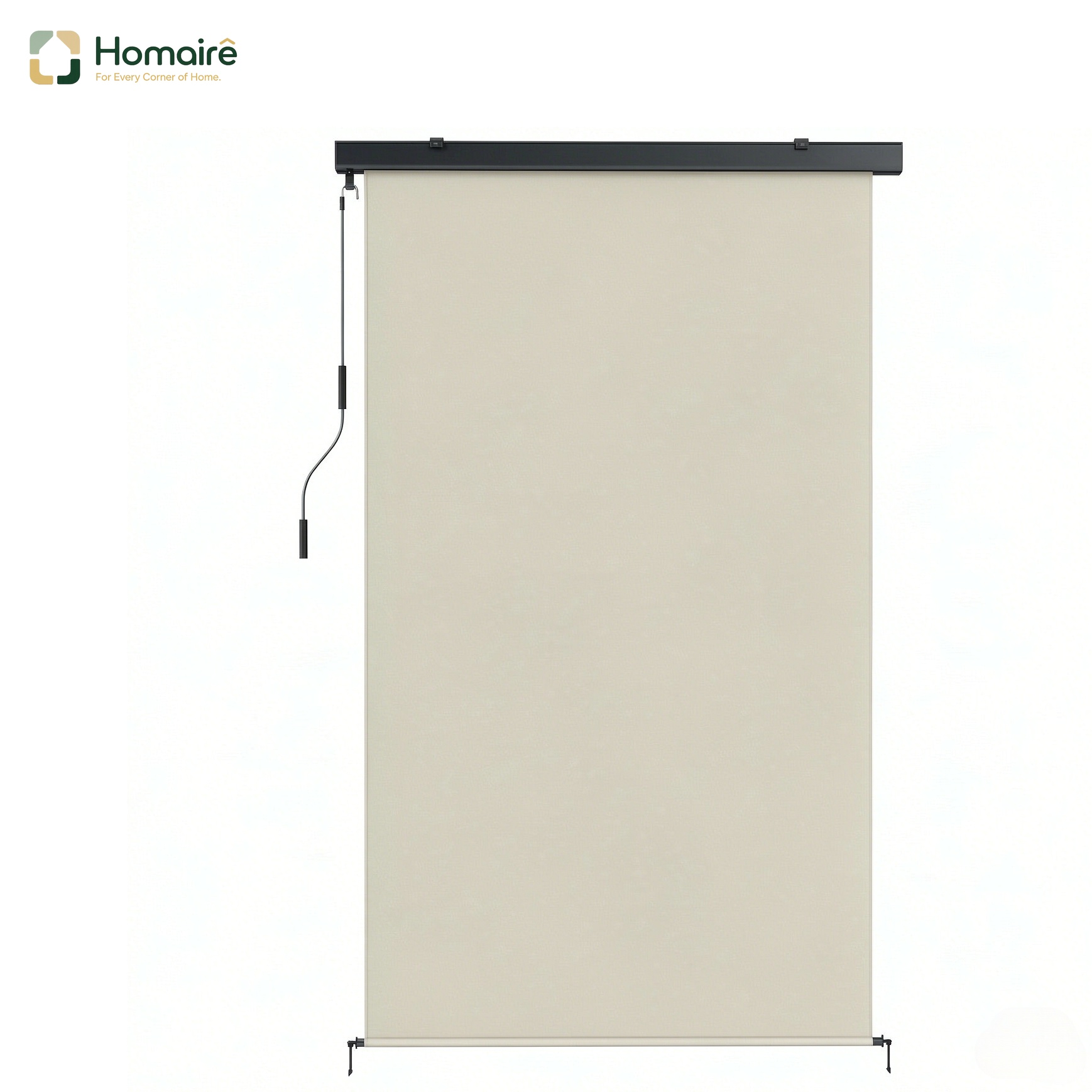 Spannung Aus Beigem Und Beigem Polyester 160 X 250 Cm Homaire