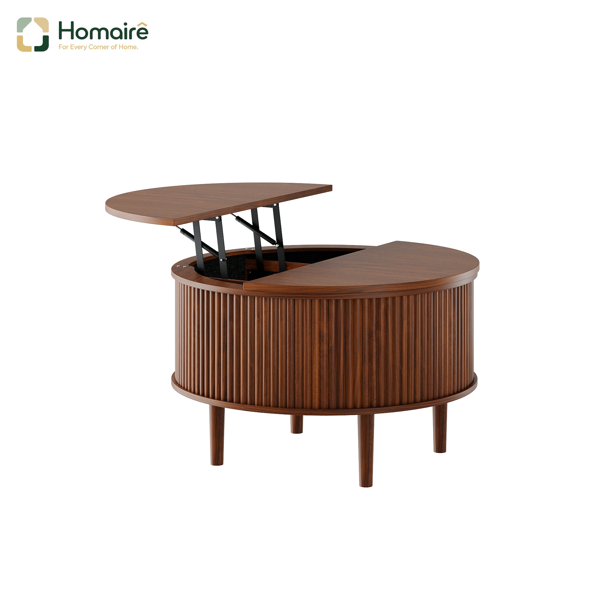 Gartentisch, Braun, In Braun 80 X 80 X 50 Cm Homaire