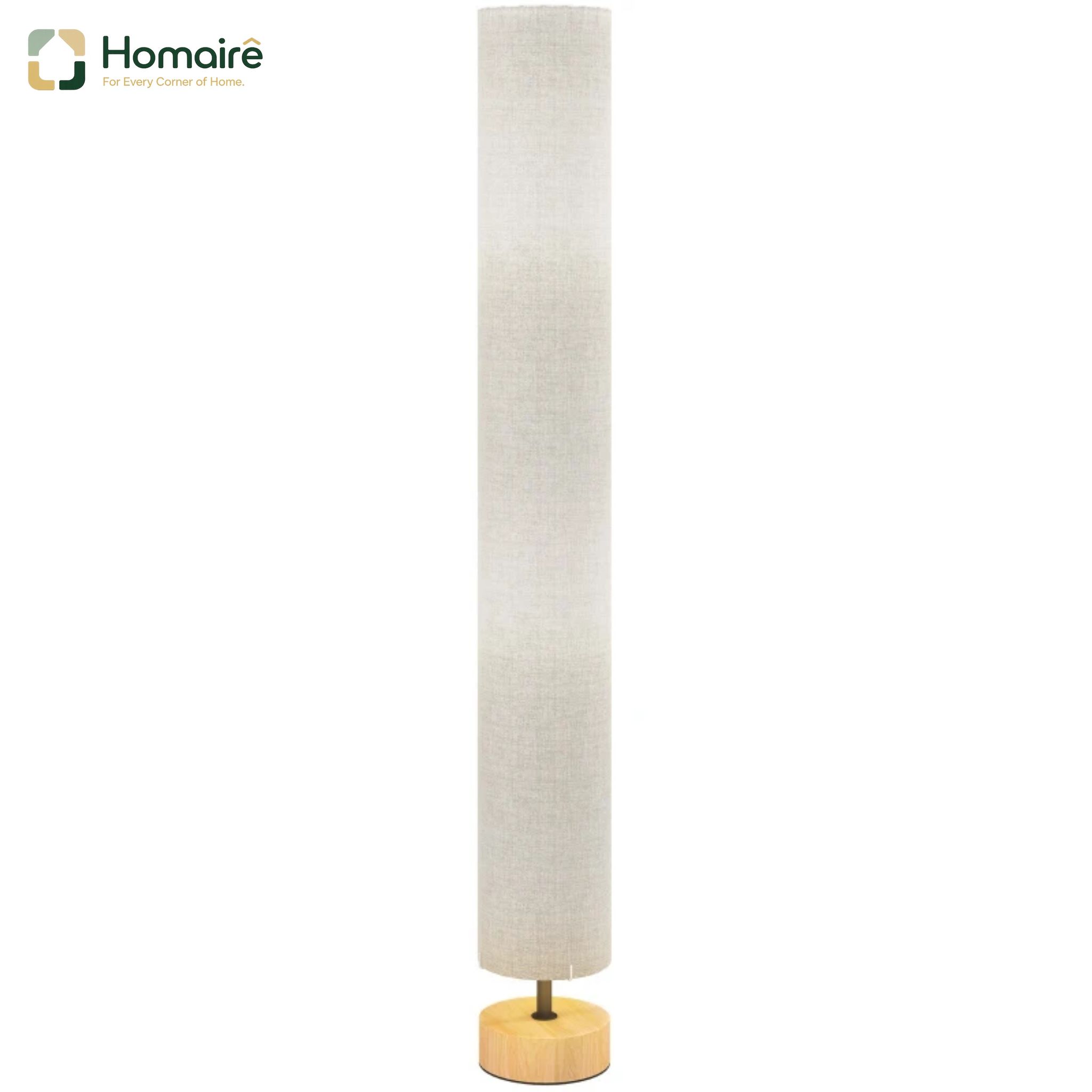 Stehleuchte Aus Grauem Mdf 15 X 15 X 120 Cm Homaire