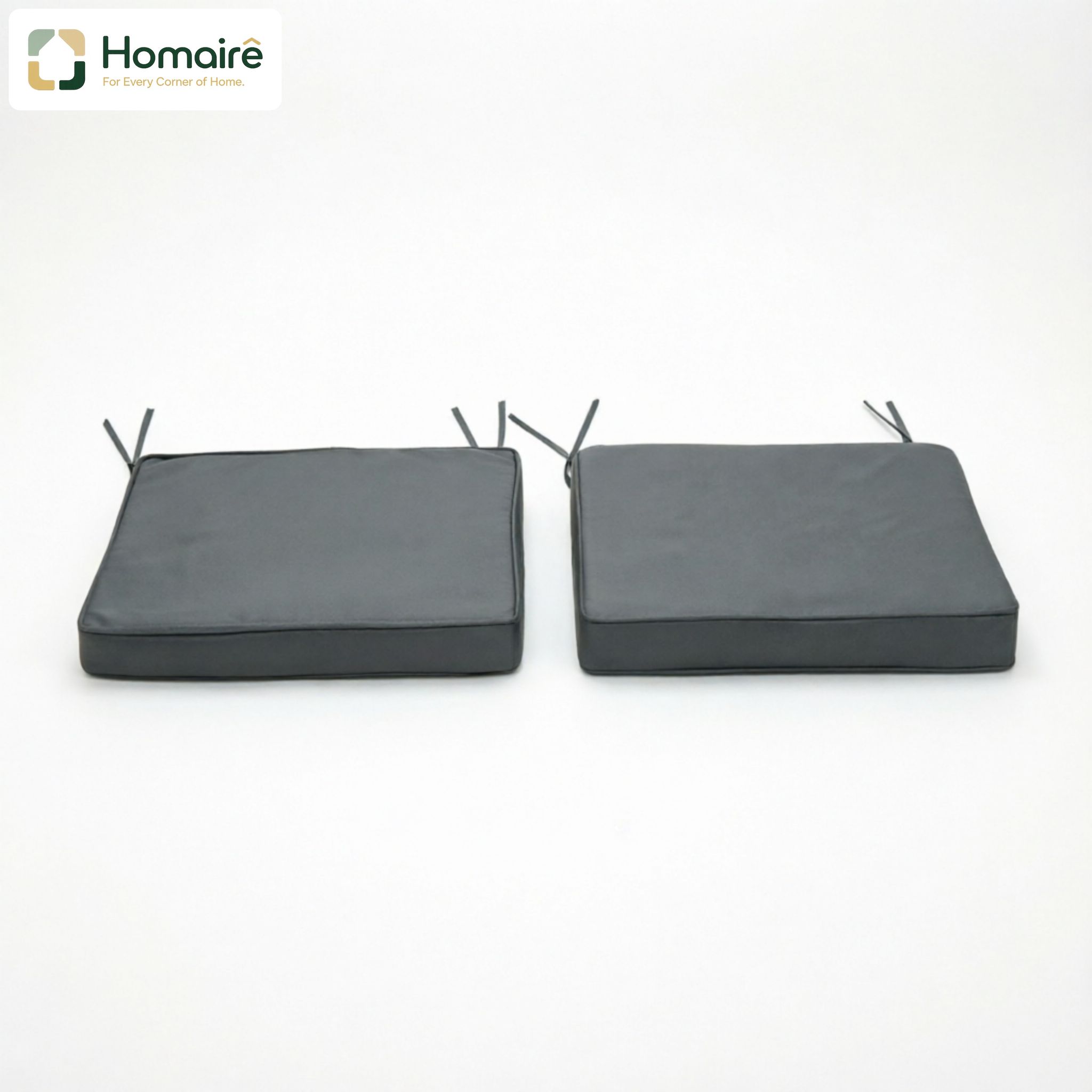 Grauer Gartenstuhl Aus Polyester 45 X 45 X 5 Cm Homaire
