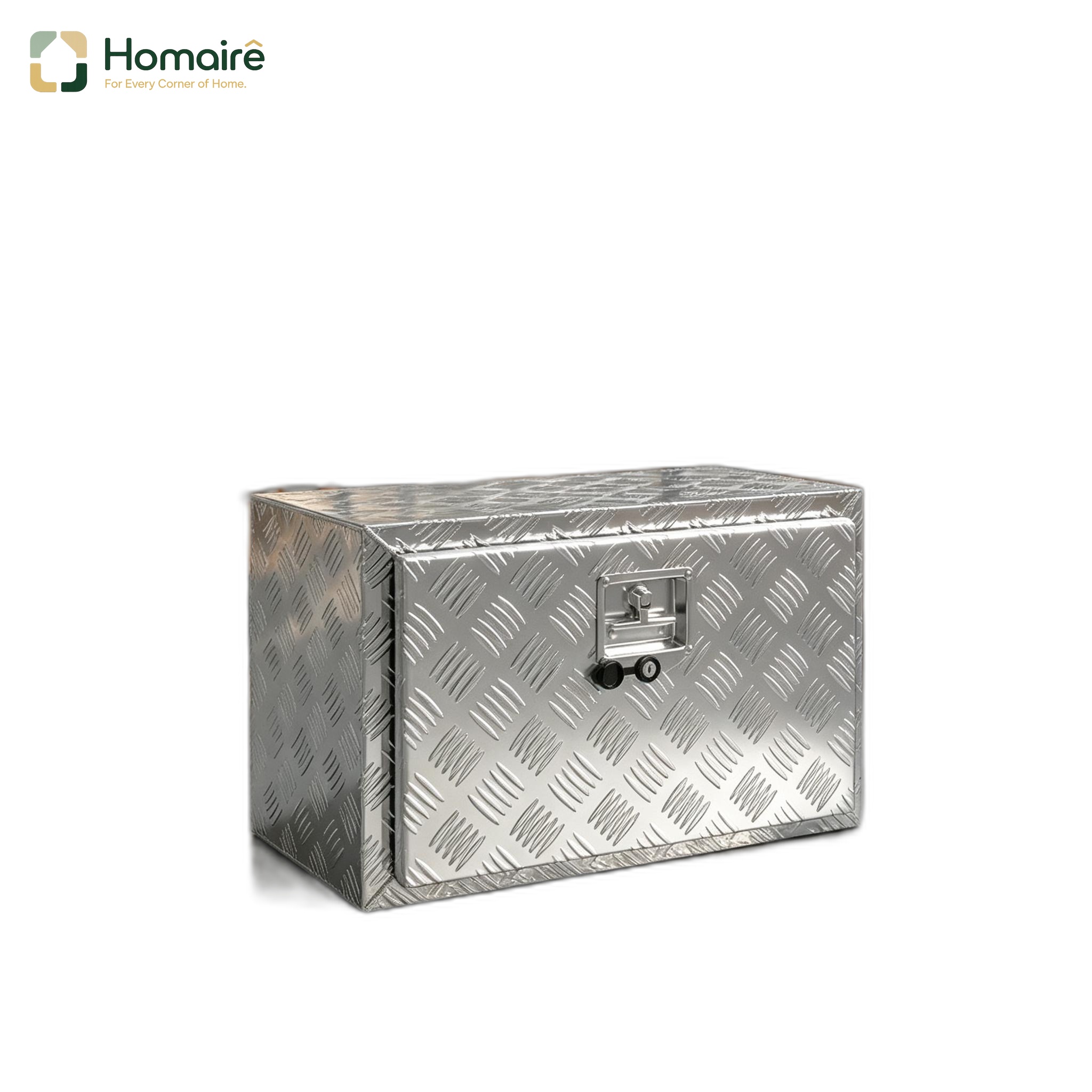 Grauer Werkzeugkasten Aus Aluminium 60,9 X 35,5 X 40,6 Cm Homaire