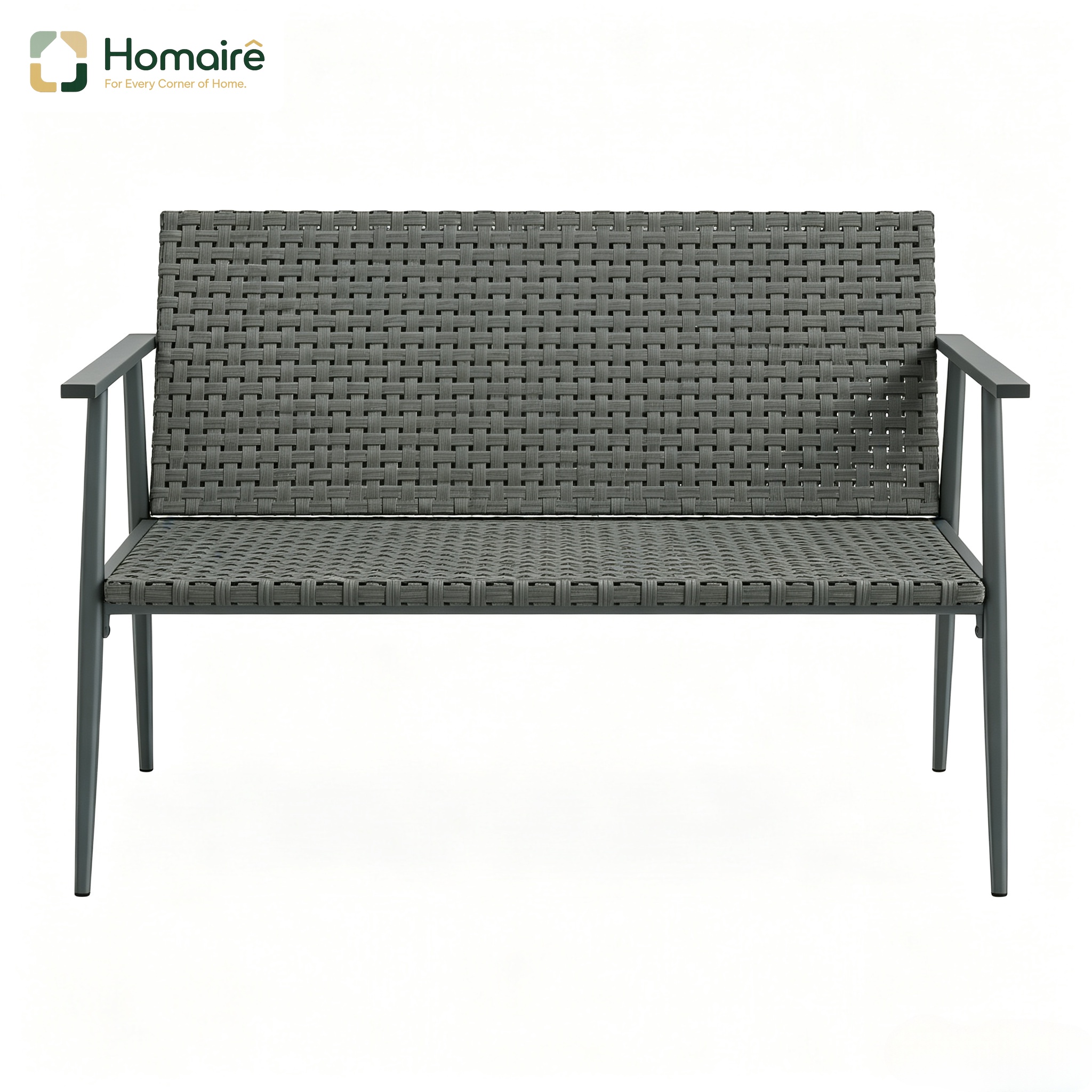 Graue Gartenbank 110 X 58 X 78 Cm Homaire