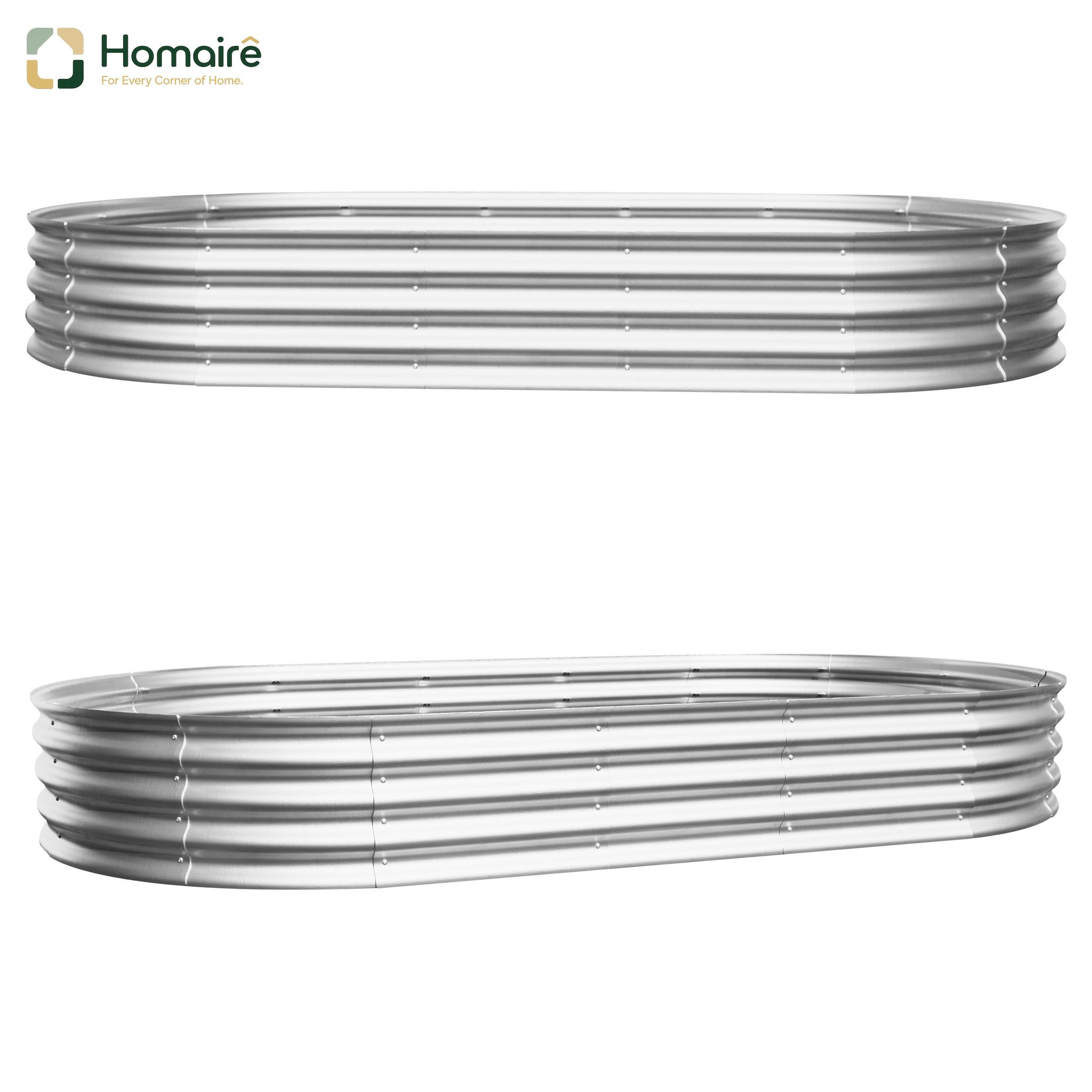 Metall, Grau, In Grau 243,8 X 122 X 30,5 Cm Homaire