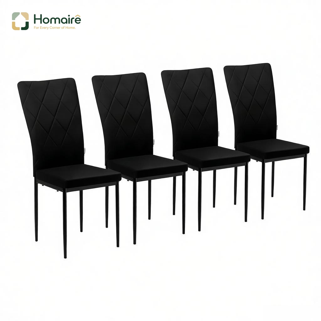 Schwarzer Gartenstuhl Aus Metall 40 X 42,5 X 94,5 Cm Homaire