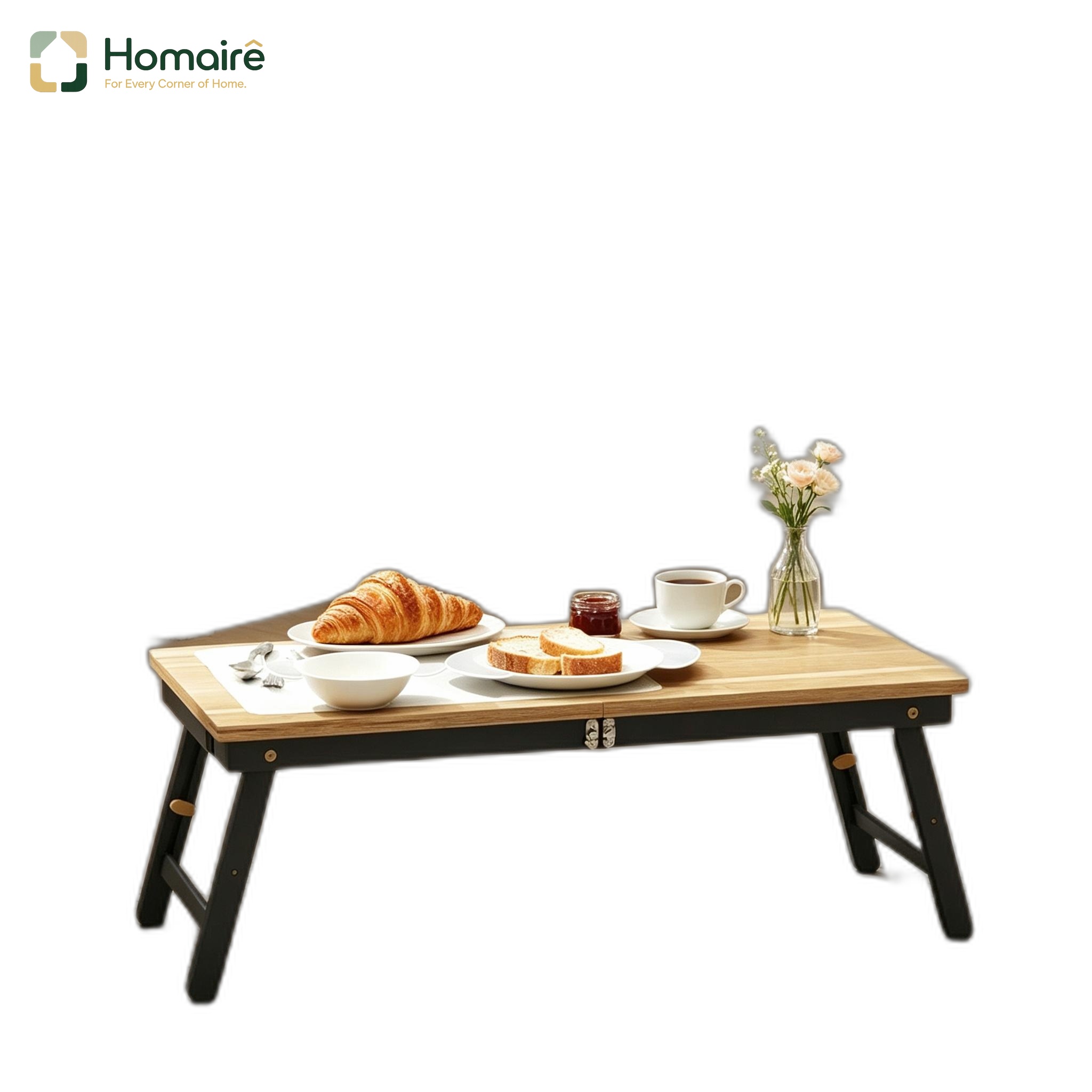 Schwarzer Gartentisch Mit Schubladen Aus Schwarzem Holz 83,5 X 33 X 34 Cm Homaire